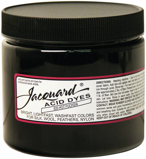 Jacquard Acid Dyes 8oz-Hot Fuchsia JAC2620 - 743772262008