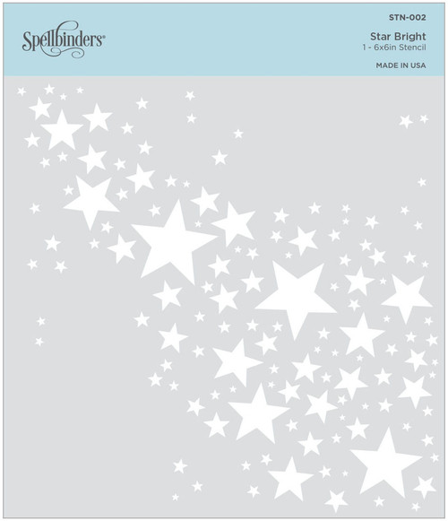 3 Pack Spellbinders Stencil-Star Bright STN002