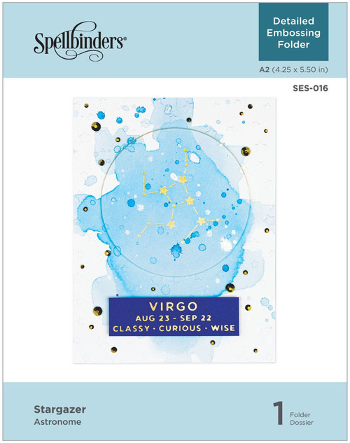 3 Pack Spellbinders Embossing Folder-Stargazer SES016