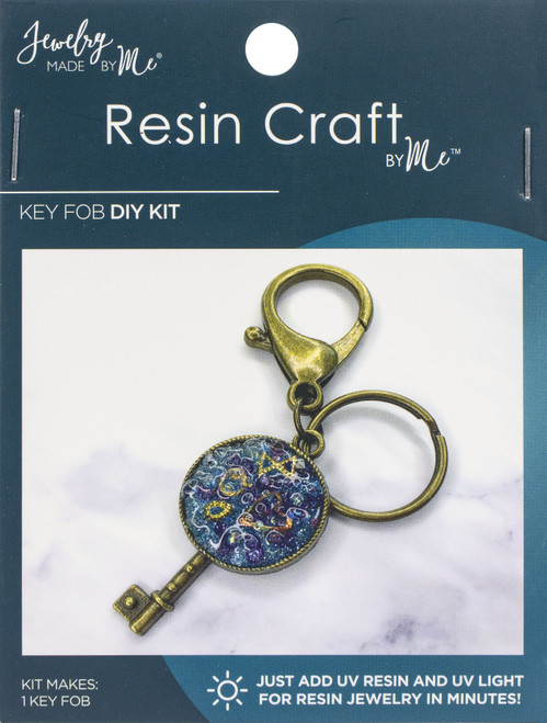 3 Pack Jewelry Made By Me Resin Craft DIY Kit-Vintage Key Fob RSKIT-18005 - 842702172476