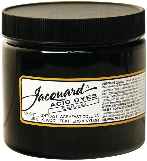 Jacquard Acid Dyes 8oz-Aztec Gold - JAC2633 - 743772263302