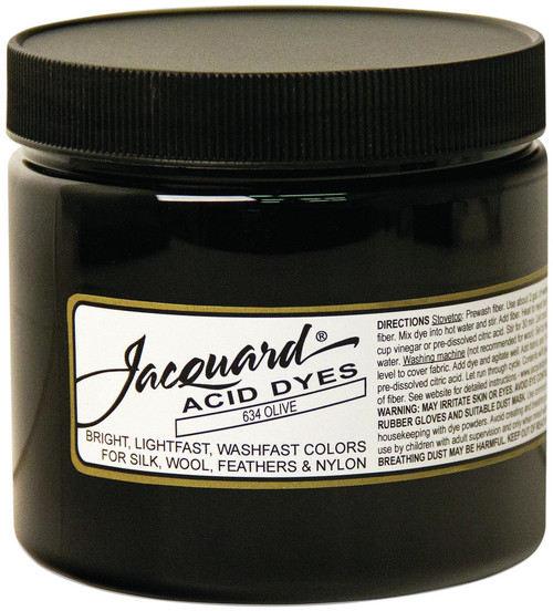 Jacquard Acid Dyes 8oz-Olive - JAC2634 - 743772263401