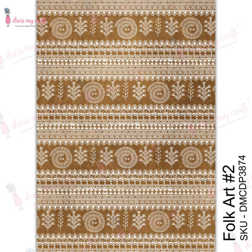 3 Pack - Dress My Craft Transfer Me Sheet A4-Folk Art #2 - DMCD3874