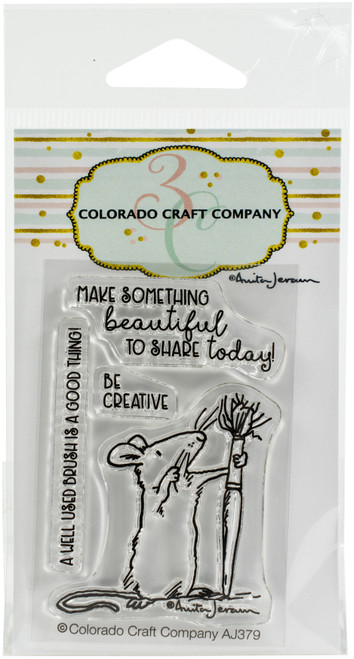 3 Pack Colorado Craft Company Clear Stamps 2"X3"-Be Creative Mini-By Anita Jeram -C3AJ379 - 810043853798