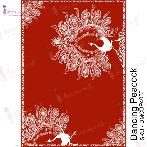 3 Pack - Dress My Craft Transfer Me Sheet A4-Dancing Peacock - DMCD4083