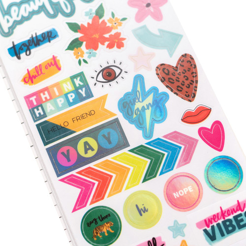 3 Pack Amy Tan Brave & Bold Mini Sticker Book-Icon & Phrase AT002110