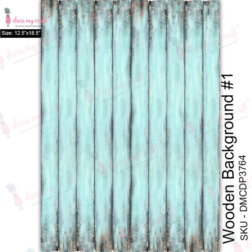 2 Pack - Dress My Craft Transfer Me Sheet 12.5"X18.5"-Wood Background #1 - DMCD3764