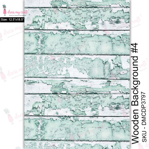 2 Pack - Dress My Craft Transfer Me Sheet 12.5"X18.5"-Wood Background #4 - DMCD3797