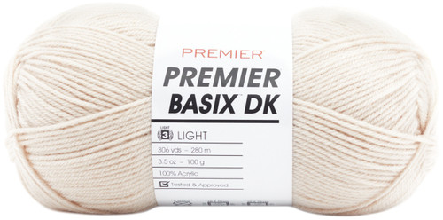Premier Yarns Basix DK Yarn-Parchment - 1142-38 - 847652094083 Premier Yarns Basix DK Yarn-Parchment - 1142-38 - 847652094083