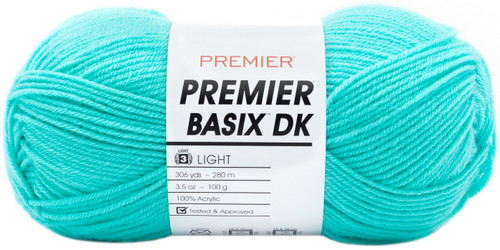Premier Yarns Basix DK Yarn-Turquoise - 1142-35 - 847652094052 Premier Yarns Basix DK Yarn-Turquoise - 1142-35 - 847652094052