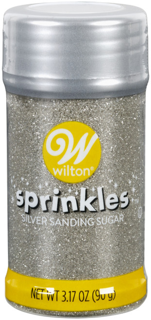 6 Pack Wilton Short Sanding Sugar Sprinkles 2.6oz-Light Silver 7100740 - 070896137685