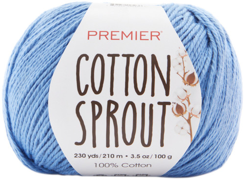 Premier Yarns Cotton Sprout DK Yarn-Cornflower - 1149-21 - 847652095936