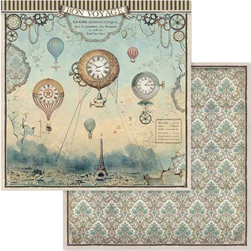 2 Pack Stamperia Double-Sided Paper Pad 8"X8" 10/Pkg-Voyages Fantastiques, 10 Designs/1 Each SBBS30