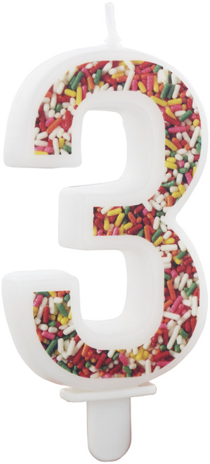 6 Pack Trendy Numeral Candle-3 28110067