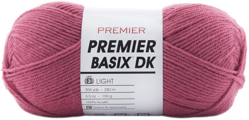 Premier Yarns Basix DK Yarn-Rose - 1142-16 - 847652093864 Premier Yarns Basix DK Yarn-Rose - 1142-16 - 847652093864