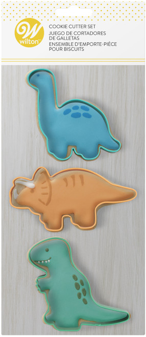 3 Pack Wilton Cookie Cutter 3/Pkg-Dinosaurs 23080292 - 070896133014