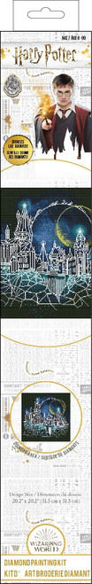 Camelot Dotz Diamond Art Kit 20.2"X20.2"-Harry Potter Moon Over Hogwarts 23800091 - 678361974089