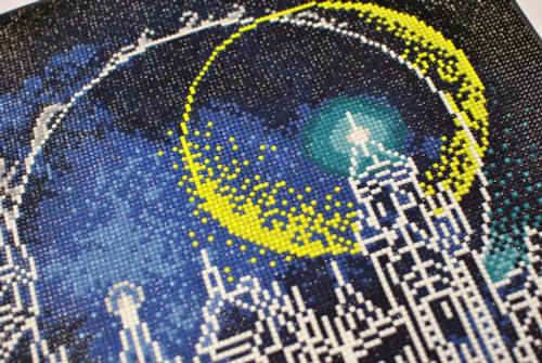 Camelot Dots Diamond Art Kit 20.2"X20.2"-Harry Potter - Moon Over Hogwarts - 23800091 Camelot Dots Diamond Art Kit 20.2"X20.2"-Harry Potter - Moon Over Hogwarts - 23800091