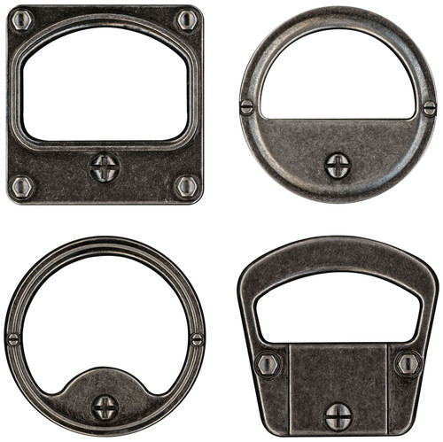 2 Pack Idea-Ology Metal Gauge Frames 2"X2" 4/PkgTH94141