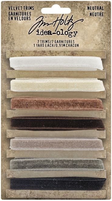 2 Pack Idea-Ology Velvet Trims 7/Pkg-Neutral TH94114 - 040861941142