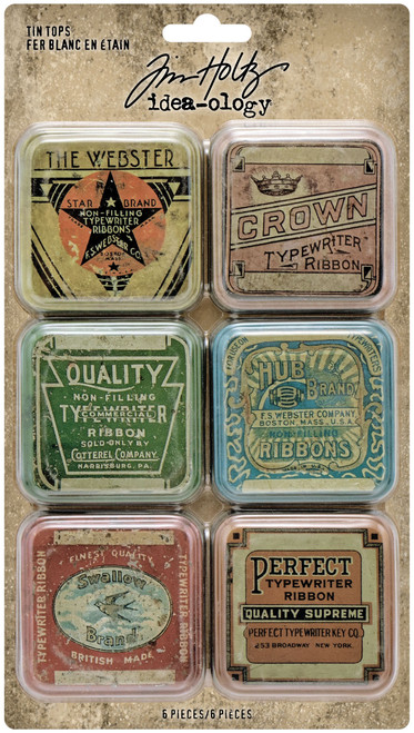 2 Pack - Idea-Ology Tin Tops-6/Pkg - TH94128 - 040861941289