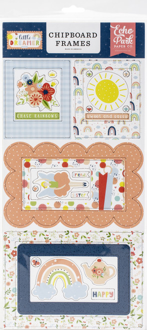 3 Pack Little Dreamer Girl Chipboard 6"X13"-Frames LD237065 - 787790393627