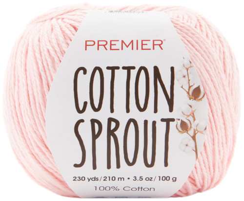 Premier Yarns Cotton Sprout Yarn-Blush - 1149-6 - 847652095783 Premier Yarns Cotton Sprout Yarn-Blush - 1149-6 - 847652095783