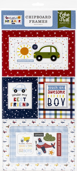 3 Pack Little Dreamer Boy Chipboard 6"X13"-Frames DB238065 - 787790395126