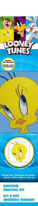 Camelot Dots Diamond Art Kit 12.6"X12.6"-Looney Tunes - Tweety - 23600030 - 678361997675