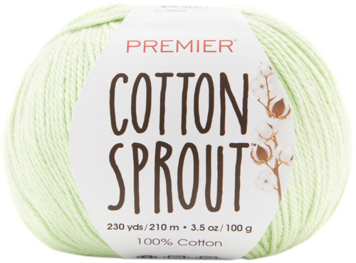 Premier Yarns Cotton Sprout Yarn-Celery - 1149-11 - 847652095837 Premier Yarns Cotton Sprout Yarn-Celery - 1149-11 - 847652095837