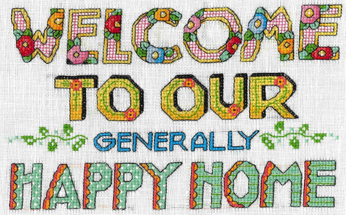 Imaginating Counted Cross Stitch Kit 8"X6"-Our Happy Home (28 Count) I3292