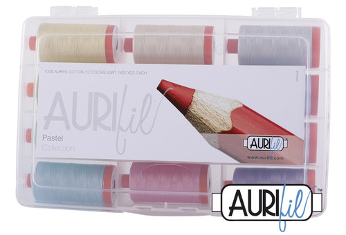 Aurifil Designer Thread Collection-The Pastel Collection AC50PA12 - 80572521086598057252108659