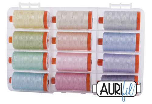 Aurifil Designer Thread Collection-The Pastel Collection AC50PA12