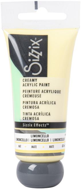 3 Pack Sizzix Effectz Creamy Matte Acrylic Paint 60ml-Limoncello -664546 - 630454261346