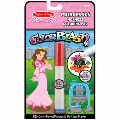 3 Pack - Melissa & Doug On The Go ColorBlast!-Princess - MDCLB-5356 - 000772053563