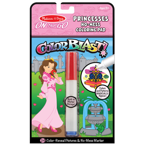 3 Pack - Melissa & Doug On The Go ColorBlast!-Princess - MDCLB-5356 - 000772053563