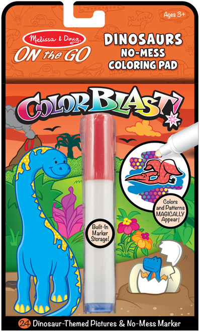 3 Pack Melissa & Doug On The Go ColorBlast!-Dinosaur MDCLB-5357 - 000772053570