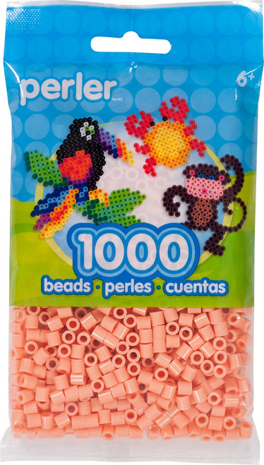 Perler Beads 1,000/Pkg-Orange Cream PBB80-19-15255 - 048533152551