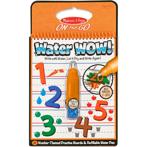3 Pack - Melissa & Doug On The Go Water Wow!-Numbers - MDWOW-5399 - 000772053990