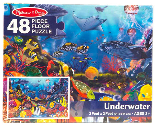 Melissa & Doug Floor Puzzle 48pcs-Underwater - MD427 - 000772004275 Melissa & Doug Floor Puzzle 48pcs-Underwater - MD427 - 000772004275