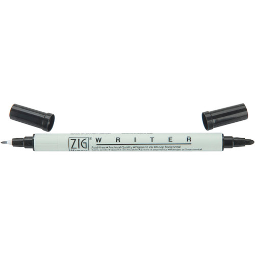 6 Pack - Zig Memory System Writer Dual-Tip Marker-Pure Black - MS660010 - 4901427928808