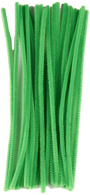 Touch Of Nature Chenille Stems 6mmx12" 25/Pkg-Kelly Green -CHEN25-62064 - 684653620640