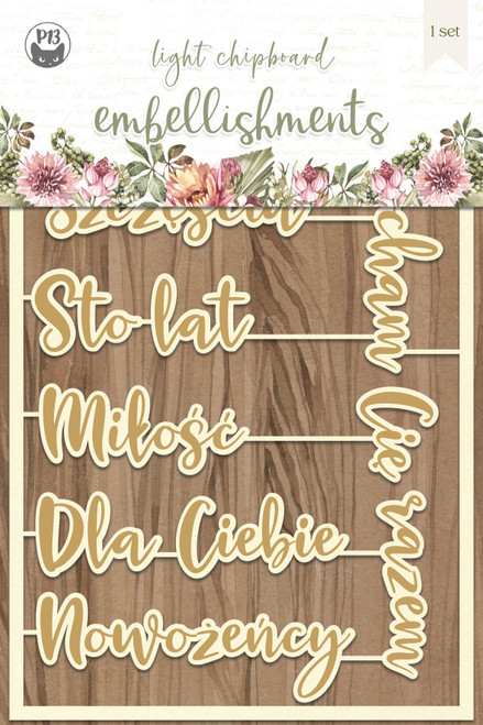 3 Pack - P13 Die-Cut Chipboard Embellishments 4"X6"-Always & Forever (Polish) #05, 12/Pkg - P13ALW53 - 59077393246275907739324627 3 Pack - P13 Die-Cut Chipboard Embellishments 4"X6"-Always & Forever (Polish) #05, 12/Pkg - P13ALW53 - 59077393246275907739324627