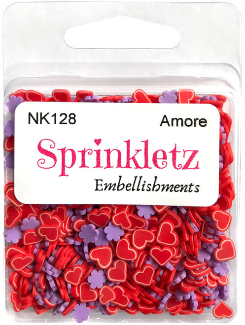 6 Pack Buttons Galore Sprinkletz Embellishments 12g-Amore BNK-128 - 840934006422