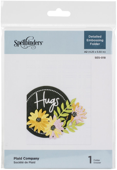 3 Pack - Spellbinders Embossing Folder-Plaid Company - SES018 - 812062032130