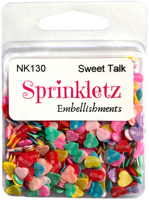 6 Pack Buttons Galore Sprinkletz Embellishments 12g-Sweet Talk BNK-130 - 840934006446