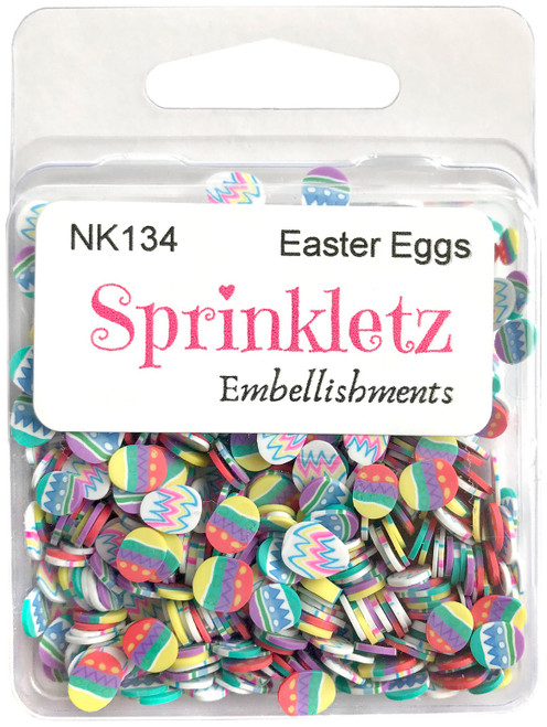 3 Pack Buttons Galore Sprinkletz Embellishments 12g-Easter Eggs BNK-134 - 840934006484