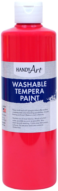 Handy Art Fluorescent Washable Tempera Paint 16oz-Hot Pink -211-153 - 075176110020