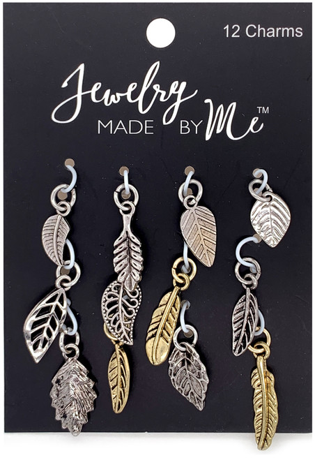 3 Pack Jewelry Made By Me Charms 12/Pkg-Leaves 22190121 - 842702146699