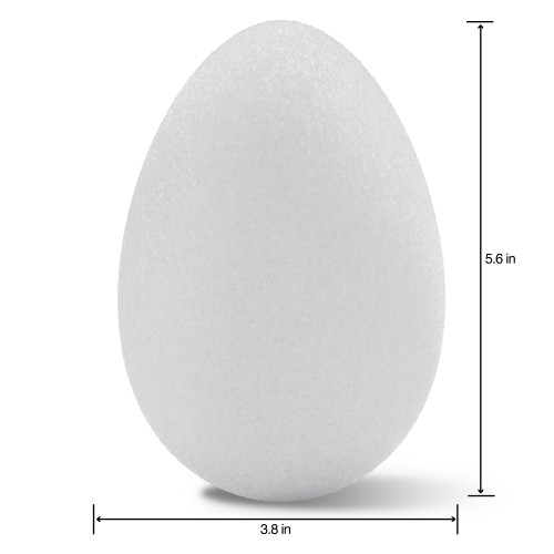 12 Pack - FloraCraft CraftFoM Egg Bulk Pack-3.8"X5.6" - EG6